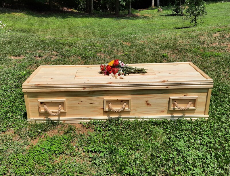Peace Casket with flowers
